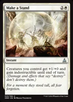 1 x Make a Stand - Foil - Oath of the Gatewatch - Light Play - MTG - Image 1