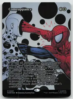 Comeuppance (Borderless) M Foil Marvel Universe Eternal-Legal 1 NM - Image 1