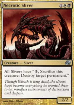 [1x] Necrotic Sliver - Foil Played, English Planar Chaos MTG Magic - Image 1