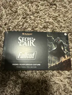 MTG Secret Lair x Fallout ~ PROMO ~ Silver Shroud Costume ~ FOIL ~ Sealed! - Image 1