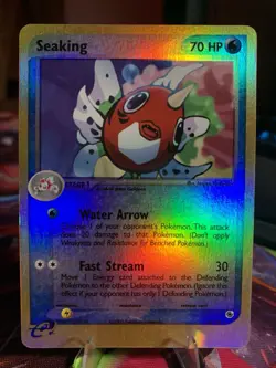 Seaking 21/109 Ruby and Sapphire Reverse Holo Pokemon TCG - Image 1