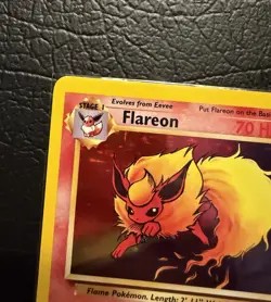 Pokemon TCG Jungle 1999 Flareon Holo Card 3/64 Near Mint - Image 2