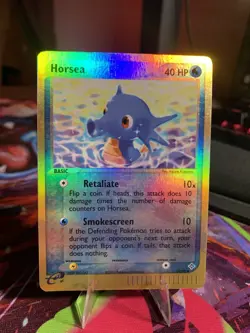 Pokemon TCG Dragon Horsea Reverse Holo Common Card 33/97 - Image 1