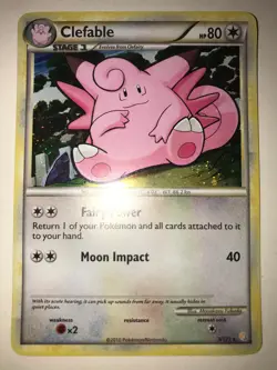 Clefable 3/123 Heartgold & SoulSilver Holo NM/LP Pokemon TCG Card - Image 1