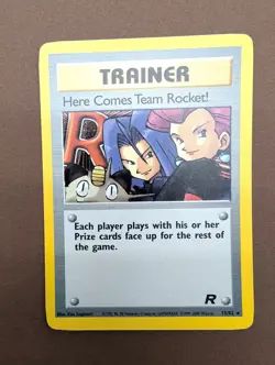 Pokemon TCG - Here Comes Team Rocket! Holo Rare - Team Rocket WOTC 15/82 - LP - Image 3