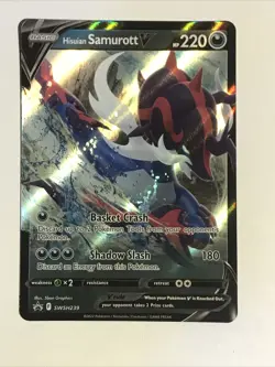 Black Star Promo Pokemon Card, Hisuian Samurott V SWSH239 Ultra Rare - Image 1