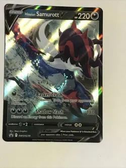 Black Star Promo Pokemon Card, Hisuian Samurott V SWSH239 Ultra Rare - Image 4