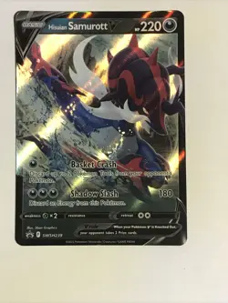 Black Star Promo Pokemon Card, Hisuian Samurott V SWSH239 Ultra Rare - Image 5