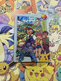 Pokemon Anime Pikachu Pocket Monsters Vintage Vending Machine Holo sticker - Image 1