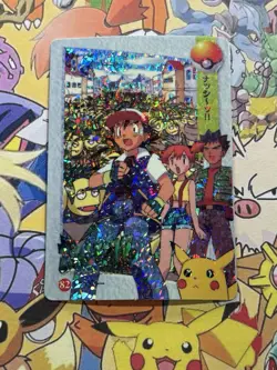 Pokemon Anime Pikachu Pocket Monsters Vintage Vending Machine Holo sticker - Image 3