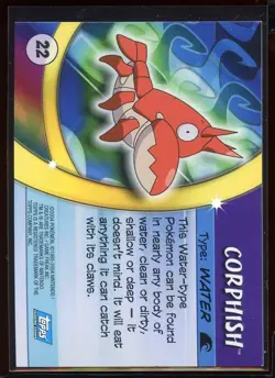 Corphish Holo Foil 22 Pl Topps Advanced Challenge Pokemon - Image 2