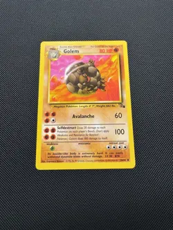Pokemon TCG Golem 36/62 Fossil Set Uncommon Near Mint Unlimited - Image 2