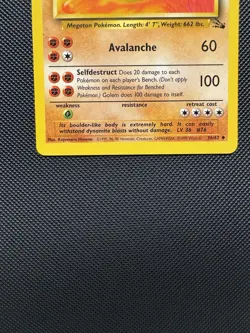Pokemon TCG Golem 36/62 Fossil Set Uncommon Near Mint Unlimited - Image 4