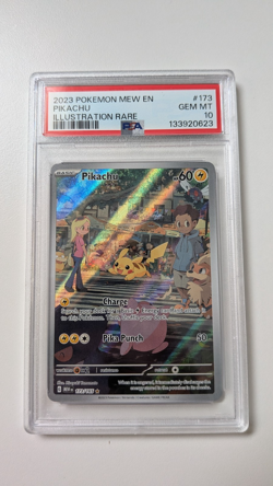 Pikachu 173/165 Illustration Rare PSA 10 Pokemon TCG S&V MEW - Image 1