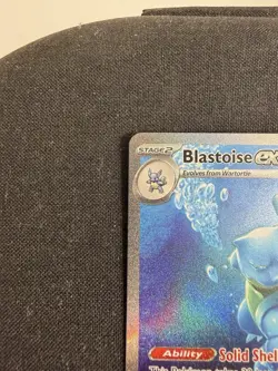 Pokemon Blastoise ex Ultra Rare Full Art Holo Scarlet & Violet 151 200/165 — NM - Image 2