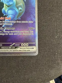 Pokemon Blastoise ex Ultra Rare Full Art Holo Scarlet & Violet 151 200/165 — NM - Image 5