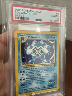 Pokemon 2000 Base Set 2 II Poliwrath PSA 10 Gem Mint - Image 2