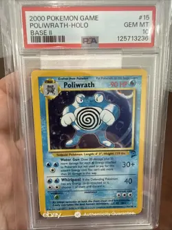 Pokemon 2000 Base Set 2 II Poliwrath PSA 10 Gem Mint - Image 4