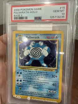 Pokemon 2000 Base Set 2 II Poliwrath PSA 10 Gem Mint - Image 5