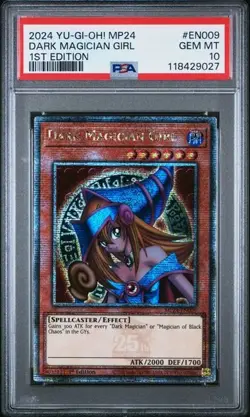 PSA 10 Dark Magician Girl MP24-EN009 GEM MINT Quarter Century Secret Rare Yugioh - Image 1