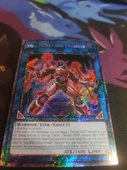 Yugioh! Xtra HERO Cross Crusader - RA04-EN076 - Platinum Secret Rare - 1st Editi - Image 1