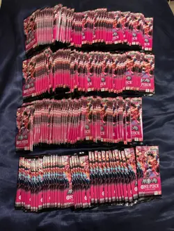 Lot of (190) One Piece TCG Japanese OP-11 Booster Packs - Image 1