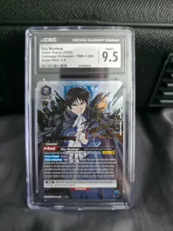Signed UNION ARENA Fullmetal Alchemist UE09BT/FMA-1-055 SR ☆☆ Roy Mustang - Image 1