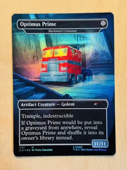 MTG Magic the Gathering 1x Optimus Prime Darksteel Colossus Foil Secret Lair NM - Image 2