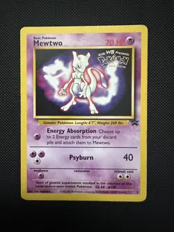 Mewtwo #3 Kids WB Movie Promo 1999 Non Holo – Moderate Play MP Pokemon Card WOTC - Image 1