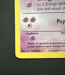 Mewtwo #3 Kids WB Movie Promo 1999 Non Holo – Moderate Play MP Pokemon Card WOTC - Image 5