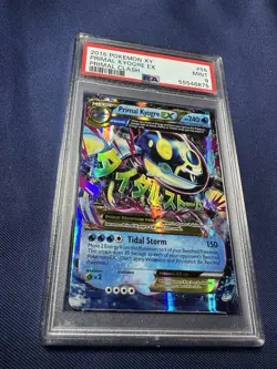 Mega Primal Kyogre EX ULTRA RARE 55/160 Xy Primal Clash TCG PSA 9 - Pokemon Card - Image 1