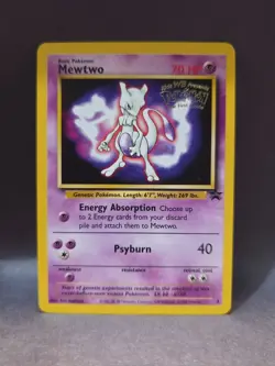 Mewtwo Black Star Promo #3 Pokemon the First Movie 1999 WoTC Card - Image 1