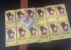 One Piece OP07 Booster Pack Lot of 12 English Factory Sealed & Chopper Card - Image 1
