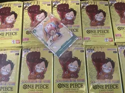 One Piece OP07 Booster Pack Lot of 12 English Factory Sealed & Chopper Card - Image 2