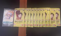 One Piece OP07 Booster Pack Lot of 12 English Factory Sealed & Chopper Card - Image 3
