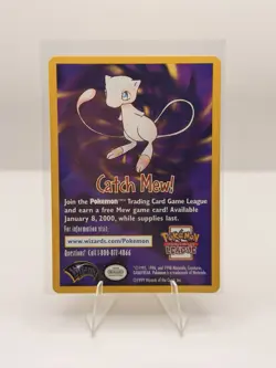 Pokemon League Catch Mew! Promo Trading Card 1999 WOTC - Image 1