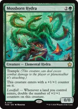 MTG English Mossborn Hydra NM Normal Foundations - Image 1