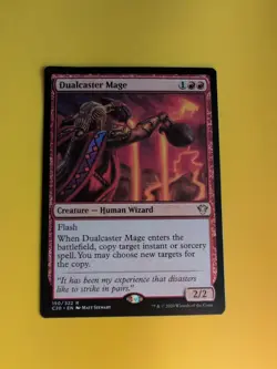 Dualcaster Mage. C20 Human wizard Magic the Gathering Card. - Image 1