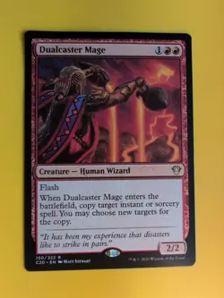 Dualcaster Mage. C20 Human wizard Magic the Gathering Card. - Image 2