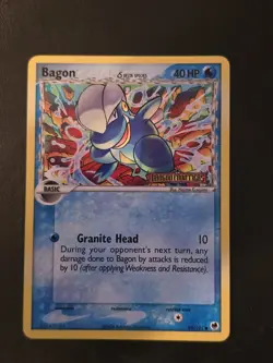Pokemon TCG Bagon Reverse Holo Card 43/101 EX Dragon Frontiers - Image 1