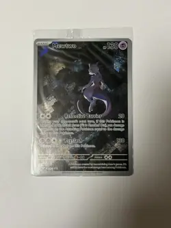 MEWTWO SVP 052 Scarlet Violet 151 Promo Illustration Rare Pokemon Card SEALED - Image 1