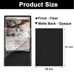 Standard MTG Card Sleeves 500 Pack, Sturdy Card Protectors Sleeves Matte Back... - Image 3
