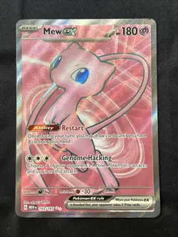 Pokemon TCG Mew EX 193/165 Scarlet & Violet Holo Card - Image 1