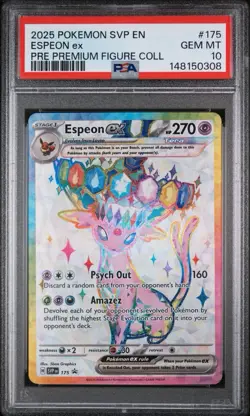 PSA 10 Espeon ex SVP175 Sv: Scarlet & Violet Promo Cards Holo - Image 1