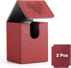 Premium PU Leather Card Storage Box for MTG, Yugioh Deck Box, Holds 100+ - Image 2