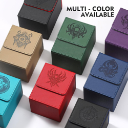 Premium PU Leather Card Storage Box for MTG, Yugioh Deck Box, Holds 100+ - Image 5