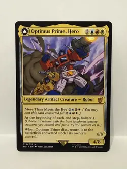 Optimus Prime, Hero - Universes Beyond: Transformers (BOT) Mythic 013/015 LP MTG - Image 1