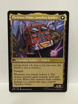 Optimus Prime, Hero - Universes Beyond: Transformers (BOT) Mythic 013/015 LP MTG - Image 2