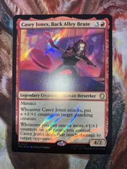 Casey Jones, Back Alley Brute (Surge Foil) Teenage Mutant Ninja Turtles MTG NM - Image 1