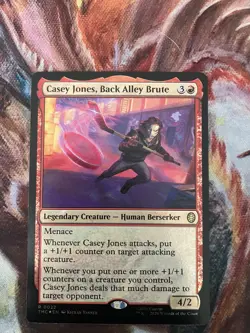 Casey Jones, Back Alley Brute (Surge Foil) Teenage Mutant Ninja Turtles MTG NM - Image 2